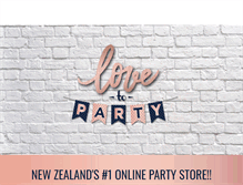 Tablet Screenshot of lovetoparty.co.nz